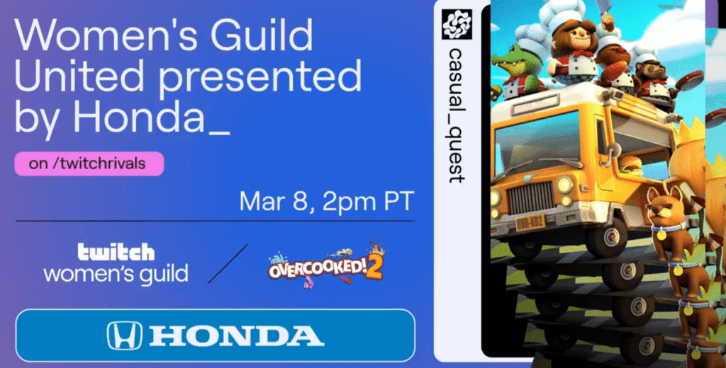 Twitch Rivals chooses to celebrate Women's Day with a cooking game